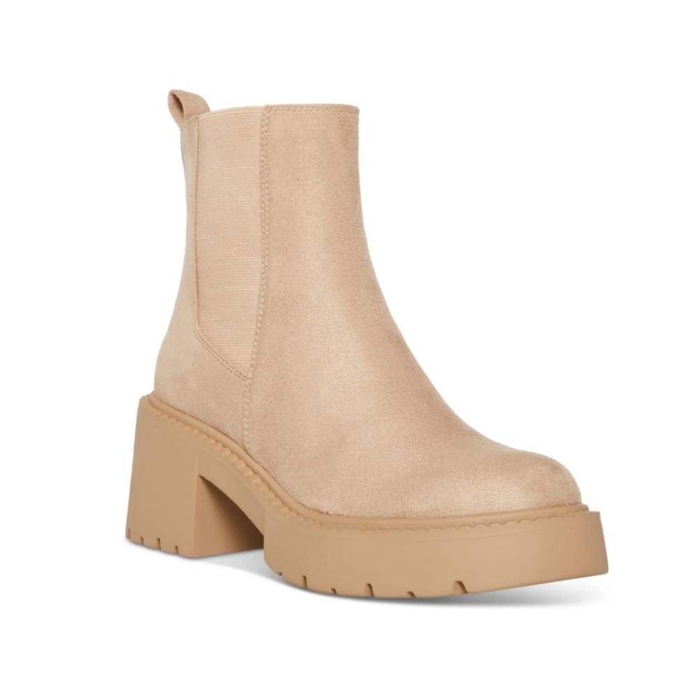 Madden Girl Trust Chelsea Boot in Taupe Suede size 8